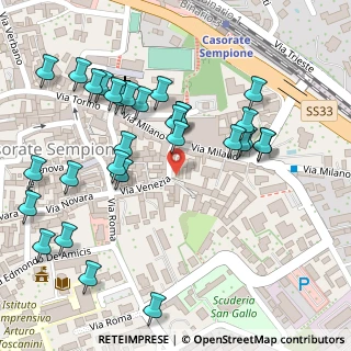 Mappa Via Venezia, 21011 Casorate Sempione VA, Italia (0.13333)