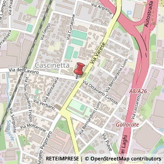 Mappa VIA DEL LAVORO 52 (ang.lo, Via A. Pegoraro, 21013 Gallarate VA, Italia, 21013 Gallarate, Varese (Lombardia)