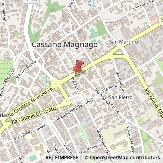 Mappa Via IV Novembre, 44, 21012 Cassano Magnago, Varese (Lombardia)