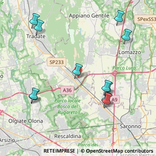 Mappa Via Martiri di Nassiriya, 22076 Mozzate CO, Italia (5.00545)