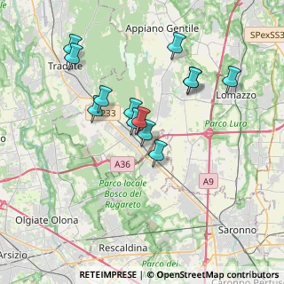 Mappa Via Martiri di Nassiriya, 22076 Mozzate CO, Italia (3.26308)