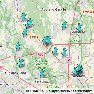 Mappa Via Martiri di Nassiriya, 22076 Mozzate CO, Italia (5.3205)