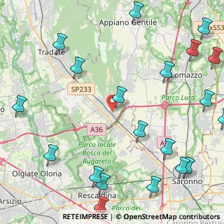Mappa Via Martiri di Nassiriya, 22076 Mozzate CO, Italia (6.304)