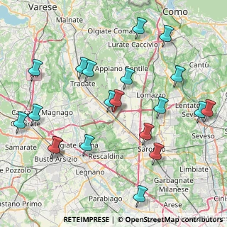Mappa Via Martiri di Nassiriya, 22076 Mozzate CO, Italia (9.3945)
