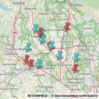 Mappa Via Martiri di Nassiriya, 22076 Mozzate CO, Italia (7.10538)