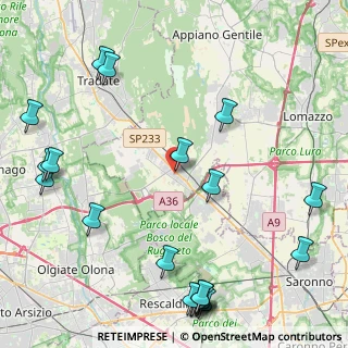 Mappa Via U. Foscolo, 22076 Mozzate CO, Italia (5.9265)