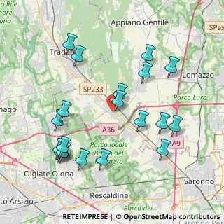 Mappa Via U. Foscolo, 22076 Mozzate CO, Italia (4.3095)