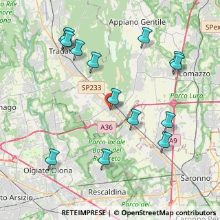 Mappa Via U. Foscolo, 22076 Mozzate CO, Italia (4.68929)