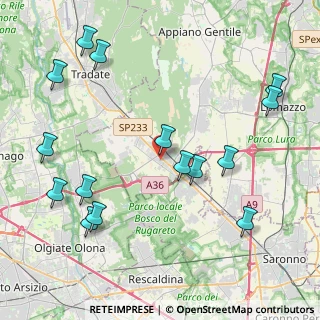 Mappa Via Foscolo Ugo, 22076 Mozzate CO, Italia (4.97267)