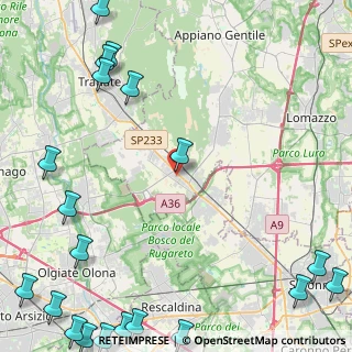 Mappa Via U. Foscolo, 22076 Mozzate CO, Italia (7.5335)