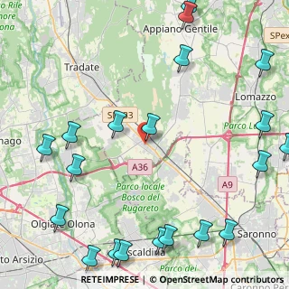 Mappa Via Foscolo Ugo, 22076 Mozzate CO, Italia (6.2955)