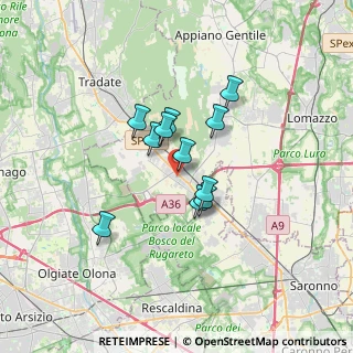 Mappa Via U. Foscolo, 22076 Mozzate CO, Italia (2.37545)