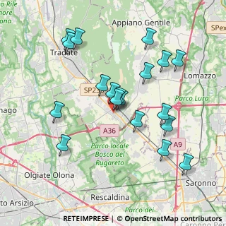 Mappa Via Foscolo Ugo, 22076 Mozzate CO, Italia (3.73632)