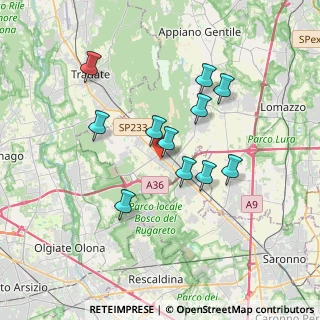 Mappa Via U. Foscolo, 22076 Mozzate CO, Italia (3.06545)