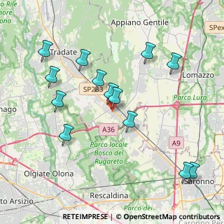 Mappa Via Foscolo Ugo, 22076 Mozzate CO, Italia (4.21231)