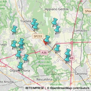 Mappa Via Foscolo Ugo, 22076 Mozzate CO, Italia (4.472)