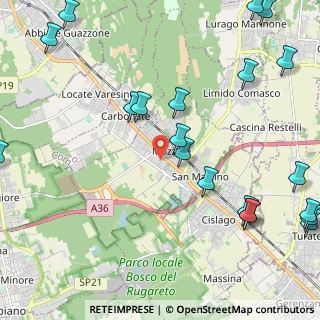Mappa Via Foscolo Ugo, 22076 Mozzate CO, Italia (3.004)