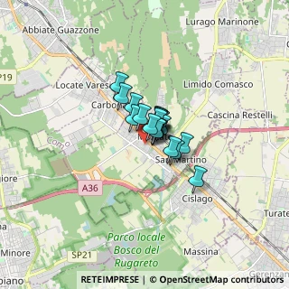 Mappa Via U. Foscolo, 22076 Mozzate CO, Italia (0.656)
