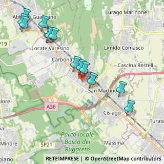 Mappa Via U. Foscolo, 22076 Mozzate CO, Italia (2.36385)