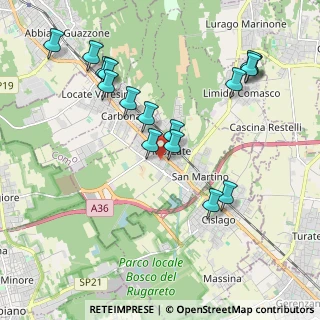 Mappa Via U. Foscolo, 22076 Mozzate CO, Italia (2.07688)
