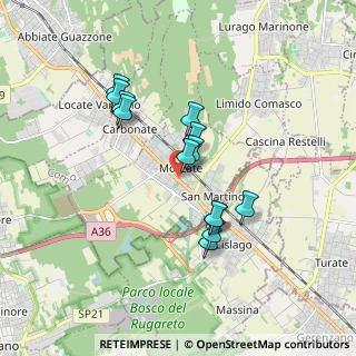 Mappa Strada Statale N., 22076 Mozzate CO, Italia (1.48385)
