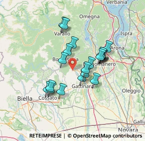 Mappa Via Mauro Barberis, 13037 Serravalle Sesia VC, Italia (11.111)