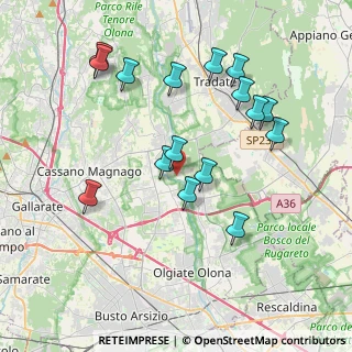 Mappa Via Poligono, 21054 Fagnano Olona VA, Italia (3.88438)