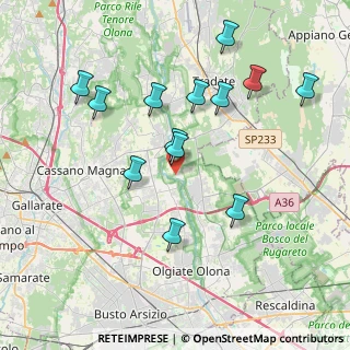 Mappa Via Poligono, 21054 Fagnano Olona VA, Italia (3.83462)