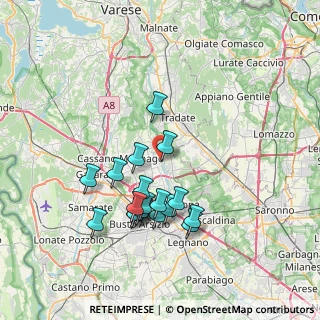 Mappa Via Poligono, 21054 Fagnano Olona VA, Italia (6.81333)