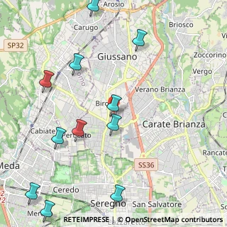 Mappa Via Giacomo Puccini, 20833 Giussano MB, Italia (2.68545)