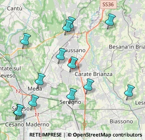 Mappa Via puccini, 20833 Giussano MB, Italia (4.69538)