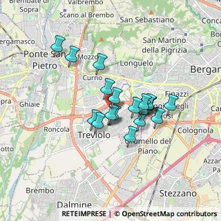 Mappa Via Carlo Alberto dalla Chiesa, 24048 Treviolo BG, Italia (1.2825)