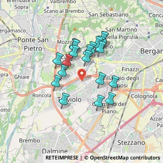 Mappa Via Carlo Alberto dalla Chiesa, 24048 Treviolo BG, Italia (1.4875)