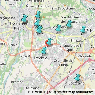 Mappa Via Carlo Alberto dalla Chiesa, 24048 Treviolo BG, Italia (2.22385)