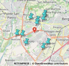 Mappa Via Carlo Alberto dalla Chiesa, 24048 Treviolo BG, Italia (1.69182)