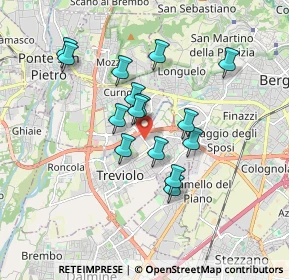 Mappa Via Carlo Alberto dalla Chiesa, 24048 Treviolo BG, Italia (1.45667)