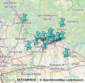 Mappa Via Carlo Alberto dalla Chiesa, 24048 Treviolo BG, Italia (9.14059)