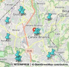 Mappa Via Goffredo Mameli, 20841 Carate Brianza MB, Italia (2.67167)