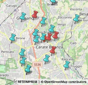 Mappa Via Goffredo Mameli, 20841 Carate Brianza MB, Italia (2.0625)