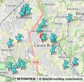 Mappa Via Goffredo Mameli, 20841 Carate Brianza MB, Italia (2.5015)
