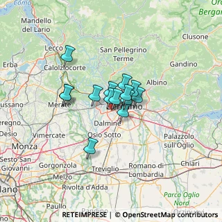 Mappa BG 24048, 24048 Treviolo BG, Italia (7.73714)