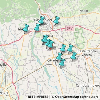Mappa Via zona industriale laghi, 36056 Tezze sul Brenta VI, Italia (5.68077)