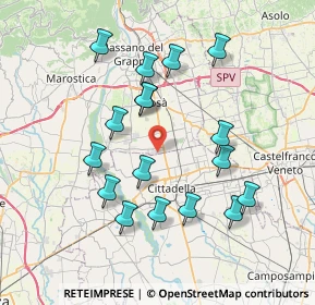 Mappa Via zona industriale laghi, 36056 Tezze sul Brenta VI, Italia (7.25059)