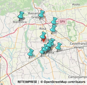 Mappa Via zona industriale laghi, 36056 Tezze sul Brenta VI, Italia (5.57143)