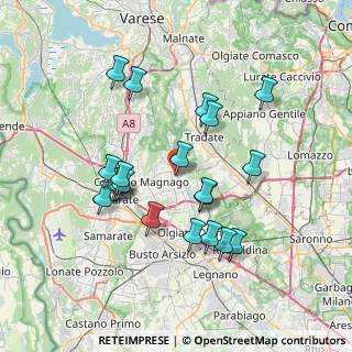 Mappa Piazza di San Giovanni, 21054 Fagnano Olona VA, Italia (6.8865)