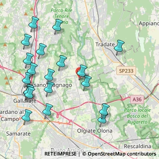 Mappa Piazza di San Giovanni, 21054 Fagnano Olona VA, Italia (5.0045)