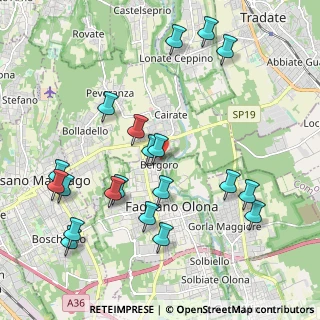 Mappa Piazza di San Giovanni, 21054 Fagnano Olona VA, Italia (2.2685)