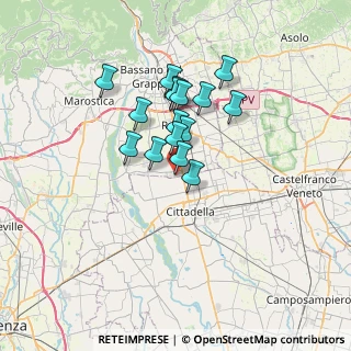 Mappa Via Laghi, 36056 Tezze sul Brenta VI, Italia (5.12)
