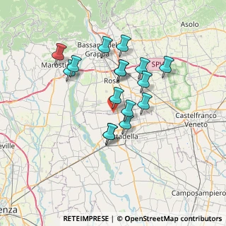 Mappa Via Laghi, 36056 Tezze sul Brenta VI, Italia (5.96688)