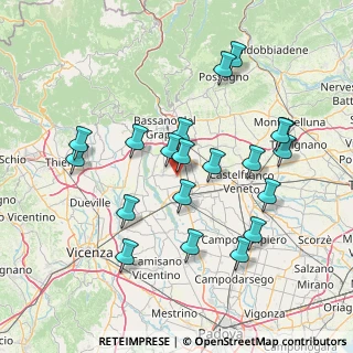 Mappa Via Laghi, 36056 Tezze sul Brenta VI, Italia (14.987)